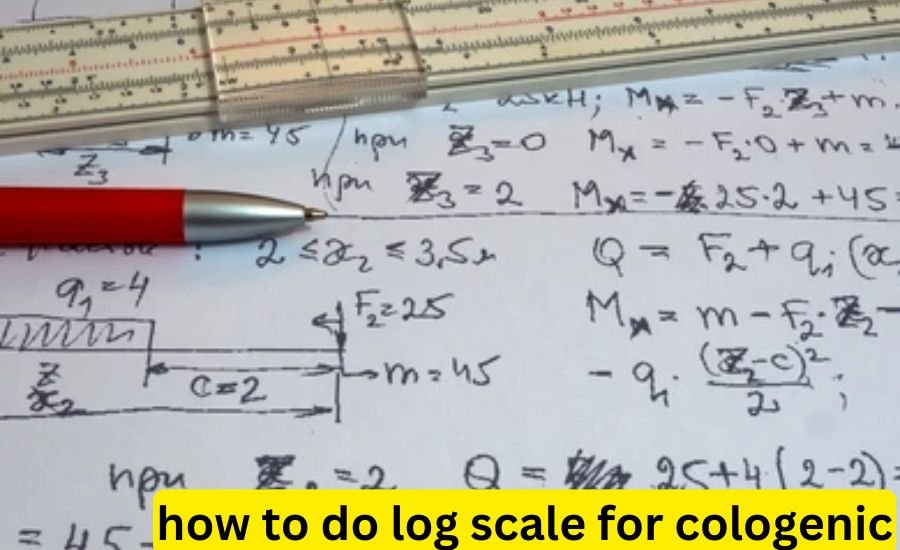 how to do log scale for cologenic